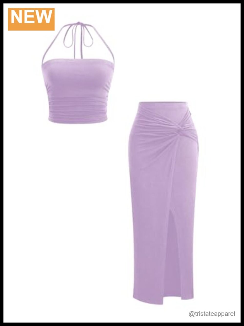 Women's 2 Piece Skirt Set Sleeveless Fitted Top Wrap Skirt Going Out